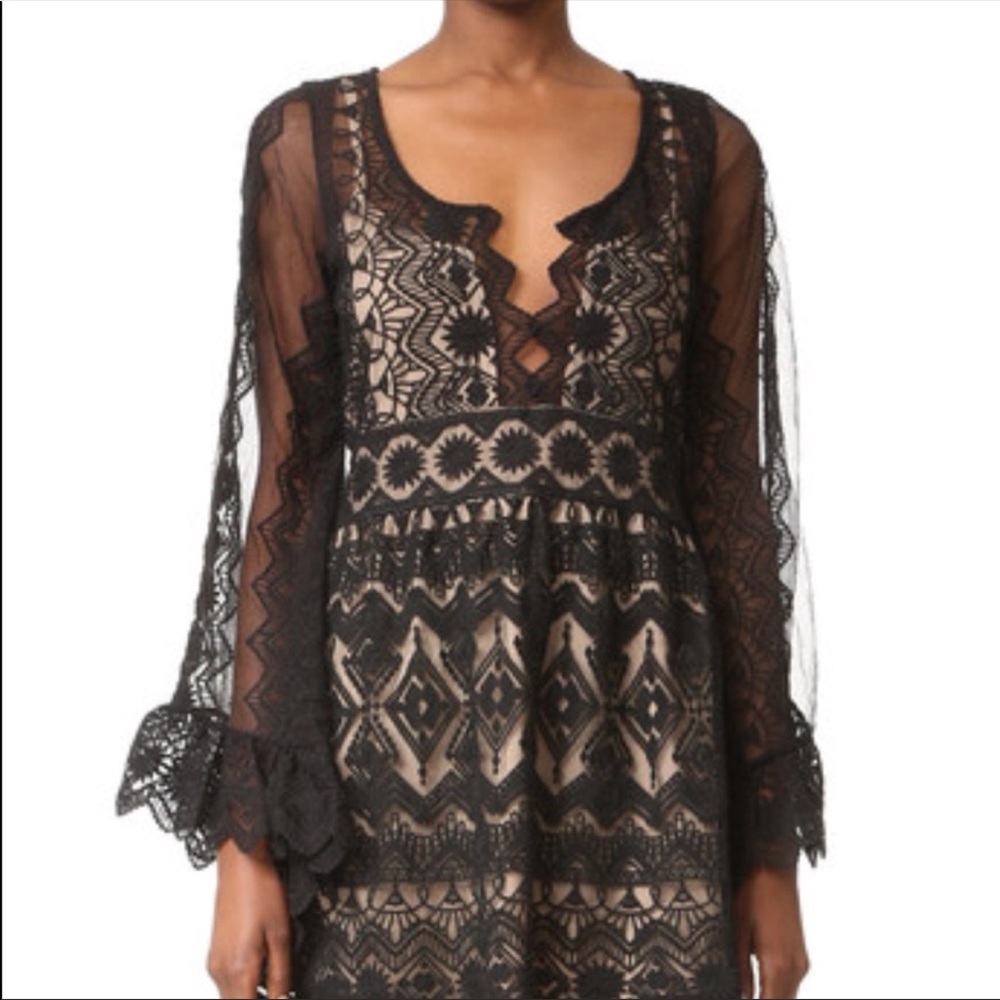 Jen’s Pirate Booty Black Lace Mini Dress